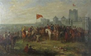 Charles I Rasing His Standard At Nottingham Castle, August 22nd 1643 by Reuben Bussey