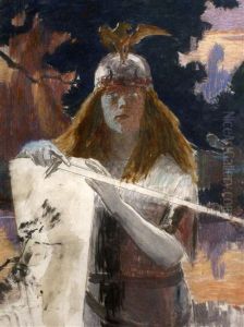 Brunehilde by Gaston Bussiere