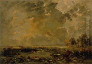 Bachlandschaft Mit Vieh by Charles Busson