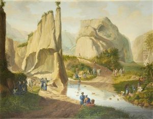 A Landscape In The Dutch East Indies by Raden Saleh Sarief Bustaman