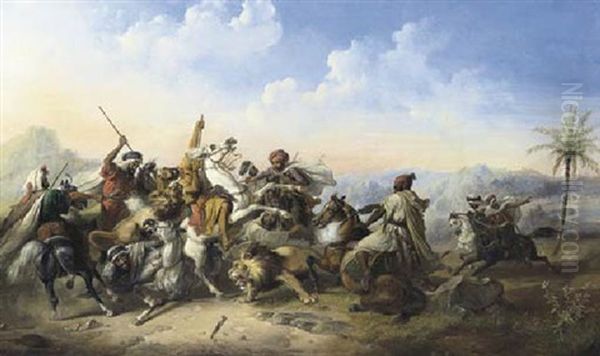 The Lion Hunt - view 1