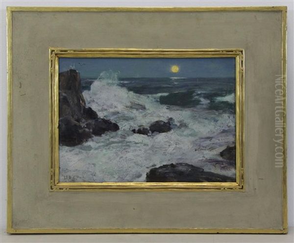 Moonlit Seascape - view 1