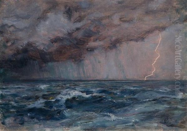 Caribbean Sea During A Thunderstorm - view 1