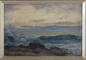 Maine Coast - Waves And Rocks