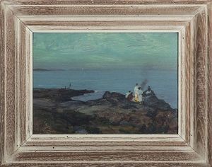 Campfire On A Twilight Shore