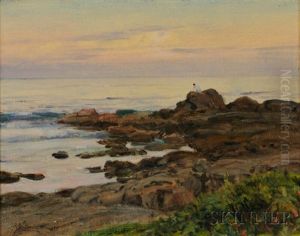 Figure Along The Maine Coastline by Howard Russell Butler