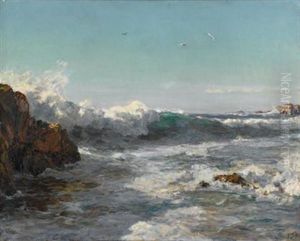 Breaking Waves, Monterey, California by Howard Russell Butler