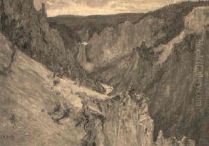 Yellowstone Canyon, Wyoming by Howard Russell Butler