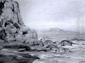 Mud Cliffs Of The Santa Barbara Coast by Howard Russell Butler