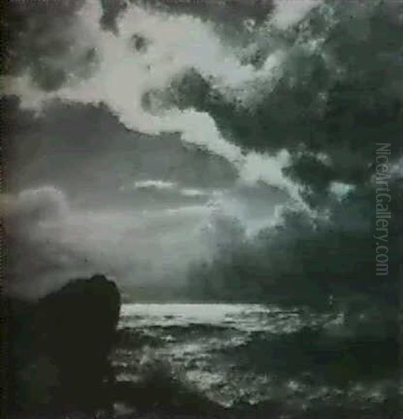 Seascape At Moonlight - view 1