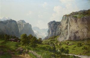 Tal In Den Alpen by Joseph Nikolaus Butler