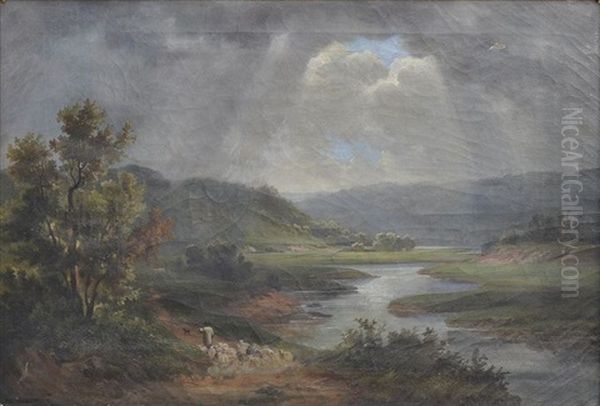 Flusslandschaft Im Bayrischen Hochland - view 1