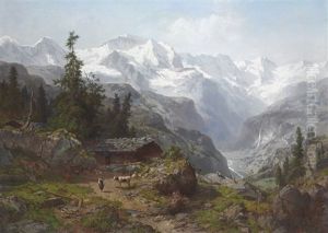 A View Of Lauterbrunnen With The Eiger, Monch And Jungfrau Mountains In The Distance