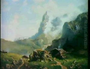 Blick Auf Das Wetterhorn by Joseph Nikolaus Butler