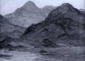 Mountain Landscape With River In Foreground