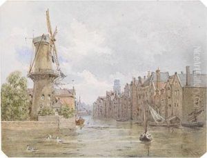 Kanal In Rotterdam by Franz Alt
