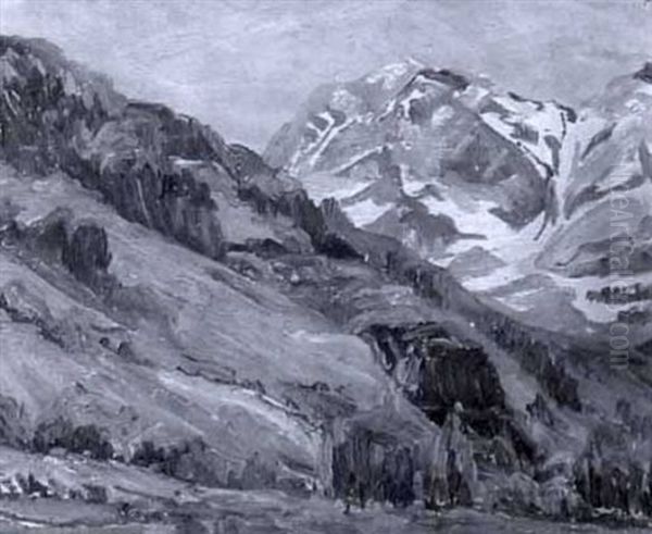 Western Landscape With Mountain Range - view 1