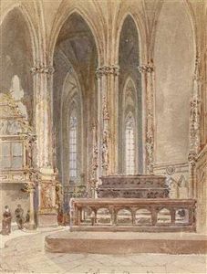 "denkmal Friedrich Iii In Der Stephanskirche" by Franz Alt