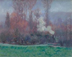 Le Train A Giverny by Theodore Earl Butler