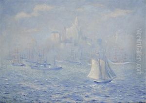 New York Harbor by Theodore Earl Butler