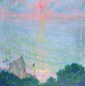 Coucher De Soleil A Veules Les Roses