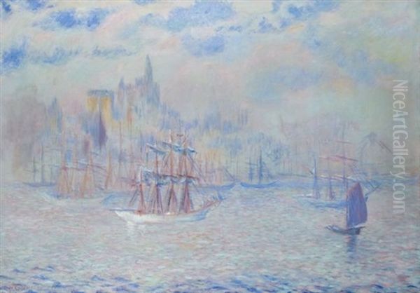 Ships In New York Harbor - view 1