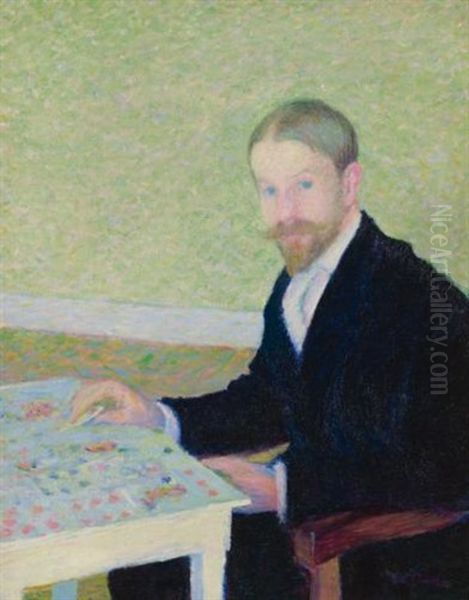 Portrait Of The Artist, Wiiliam Hart, Giverny - view 1
