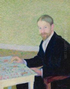 Portrait Of The Artist, Wiiliam Hart, Giverny by Theodore Earl Butler