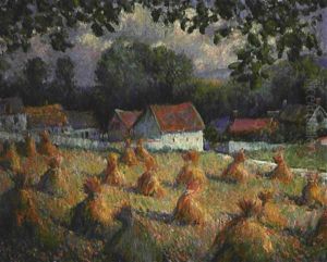 Fenaison A Giverny by Theodore Earl Butler