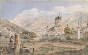 A View Of Stams Monastary In The Tyrol A View Of Stams Monastary In The Tyrol