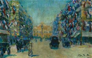 Avenue De L'opera Mit Dem Palais Garnier by Theodore Earl Butler