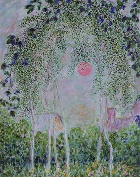Sunset, Giverny - view 1