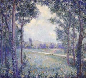 La Chaussee De Limetz, Giverny (on The Way To Limetz, Giverny) by Theodore Earl Butler