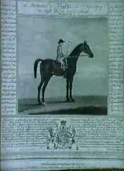 Starling, A Grey Racehorse With Jockey Up; Bajazet, A Bay Racehorse With Jockey Up; Carlisle, A Chesnut Racehorse - view 1