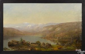 Lanscape Depicting A Lake