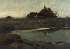 'einodhof' In Weiter Fruhlingslandschaft 'einodhof' In Weiter Fruhlingslandschaft