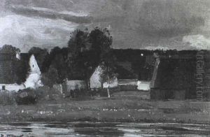 Abend Am Dorfbach by Bernhard Buttersack