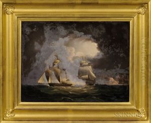 Chasing A Pirate Ship by Thomas Buttersworth Jr.