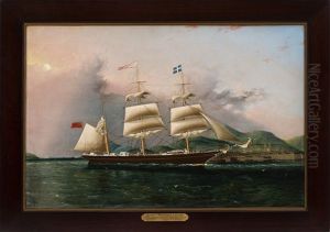 The James L. Pendergast Of Quebec Entering Rio by James Edward Buttersworth
