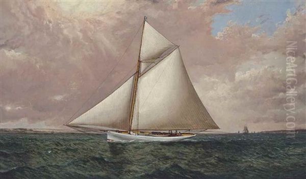 A Gaff Rigged Racing Cutter - view 1