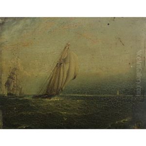 Sailing Ships Passing A Lighthouse
