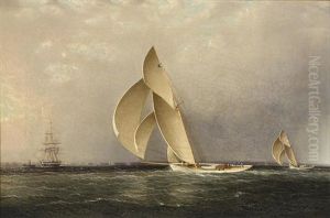 America's Cup Race 1886; Volunteer V. Thistle