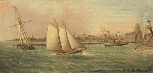Lake Michigan By Day And Lake Michigan By Night, A Pair by James Edward Buttersworth