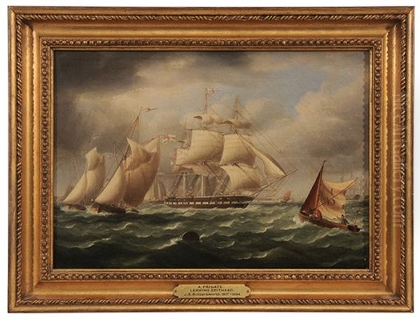 A Frigate Leaving Spithead - view 1