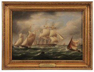 A Frigate Leaving Spithead by James Edward Buttersworth