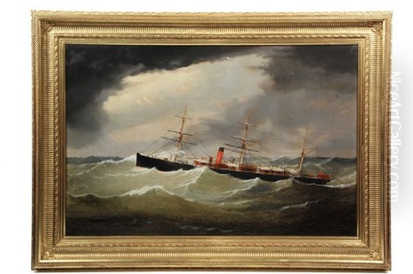 Portrait Of British Cunard Steamer Gallia - view 1
