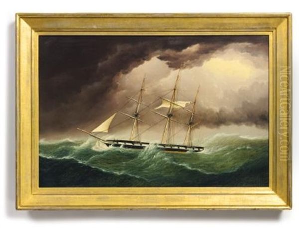 Packet Ship In A Storm - view 1