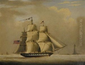 Ship/sloop Peacock by James Edward Buttersworth