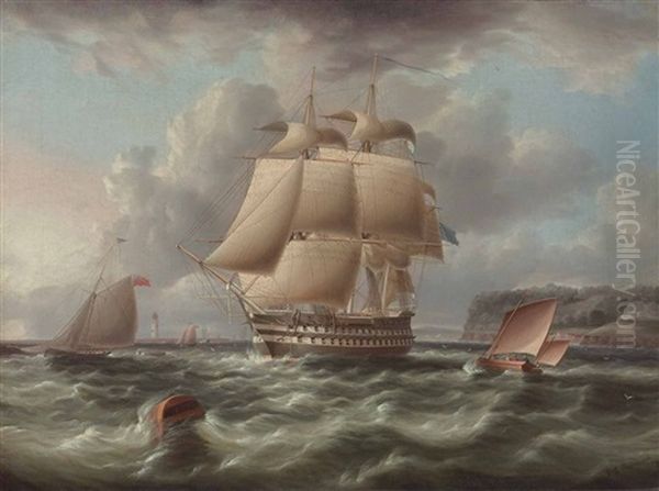 H.m.s. "rodney" In Plymouth Sound - view 1