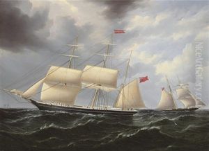 Josephine With Ariel Behind by James Edward Buttersworth